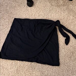 Wilfred Black Wrap Skirt